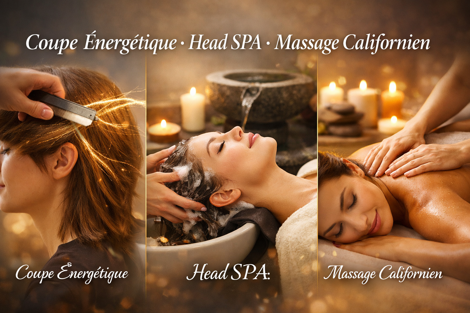 Coupe Énergétique • Head SPA • Massage Californien